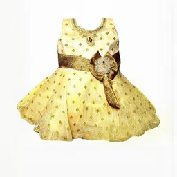dress collection Baby Girls Midi/Knee Length Festive/Wedding Dress (Gold, Sleeveless)Nice Dress-picture-30