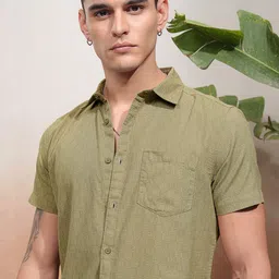 HIGHLANDER Men Opaque Striped Casual Shirt-picture-10