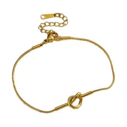 MYKI Stainless Steel Gold-Plated Wraparound Bracelet image 4