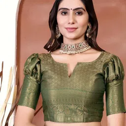 jayant creation Red Art Silk Barasi Sarees image 3