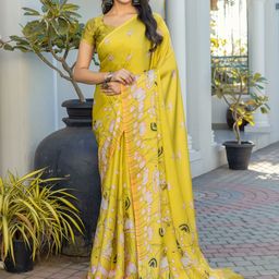 Saree mall Floral Printed Muga Sarees-picture-48