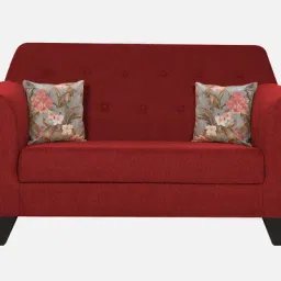 trevi furniture Bali Fabric 2 Seater Sofa in Red Colour image 4
