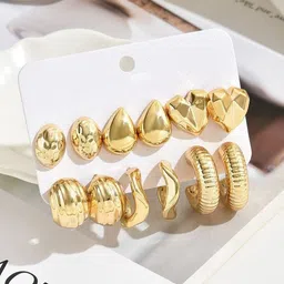 OOMPH Heart Shaped Hoop Earrings-picture-29