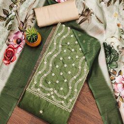 MANVAA Embellished Unstitched Dress Material-picture-18