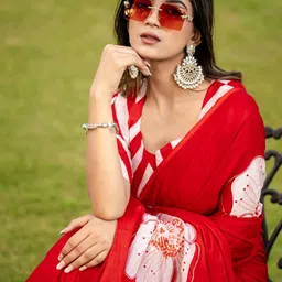KALINI Floral Block Print Saree-picture-13