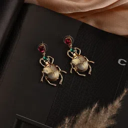 PATOLA BY VJ Animal Shaped Drop Earrings-picture-20