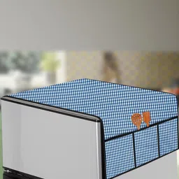 The Furnishing Tree Blue Plastic Refrigerator Cover-picture-17