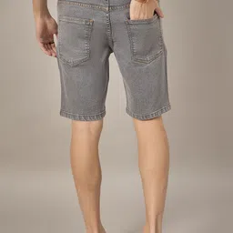 STUDIO NEXX Men Washed Denim Denim Shorts Technology image 4