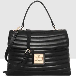 ESBEDA Women Textured Baguette Quilted Satchel Bag image 3