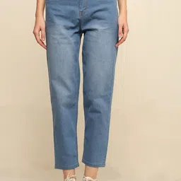 zayla Women Comfort High-Rise Light Fade Stretchable Jeans-image-9