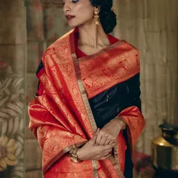 CANIZZARO Woven Design Zari Banarasi Saree image 4