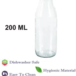 1ST TIME Set Of 2 Transparent Glass Freezer Safe Water Bottle image 4