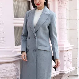 chkokko Tweed Solid Coat For Women image 3
