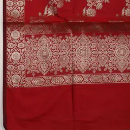 Meena Bazaar Art Silk Unstitched Dress Material image 5