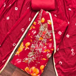 KALINI Printed Unstitched Dress Material-picture-15