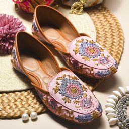 Froh Feet Women Ethnic Mojaris Embroidered Flats-picture-23