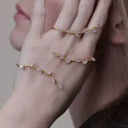 Just Lil Things Women Gold-Toned Alloy Finger Ring JLTR0530-image-8