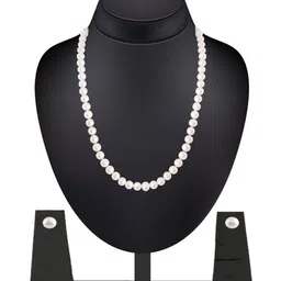 Sri Jagdamba Pearls Dealer Gold-Plated Pearls Beaded Jewellery Set image 3