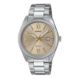 CASIO Men Dial & Stainless Steel Cuff Straps Analogue Watch image 1