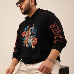 UNSTD Men Printed Hooded Sweatshirt image 1