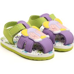 TOMSY CHOICE Unisex Kids Green Printed Thong Flip-Flops-picture-35