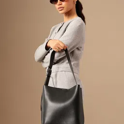 PARFOIS Textured Structured Shoulder Bag image 2