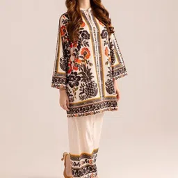 Modestouze Attires Printed Mandarin Collar Tunic & Palazzo Co-Ords image 2