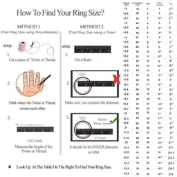 SILVOSWAN Set Of 2 Evil Eye Finger Ring image 3