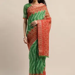 KULNAARI Zari Linen Blend Saree-picture-32
