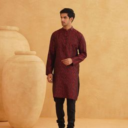 SOJANYA Men Geometric Kurta-picture-39