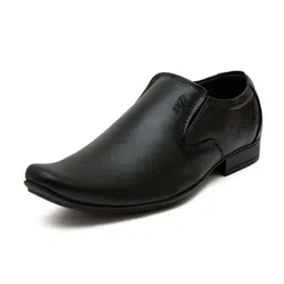 SHOE BLATE Men Textured Round Toe Slip-Ons Formal Shoes-picture-38