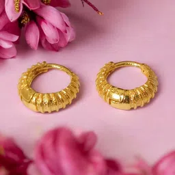 SHREE KRISHNA SHOPPING Unisex Gold-Plated Brass Earrings-picture-11