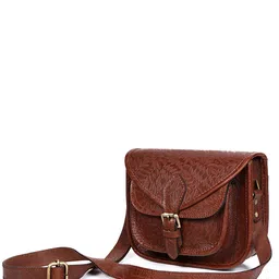 Celtic Animal Leather Sling Bag image 5