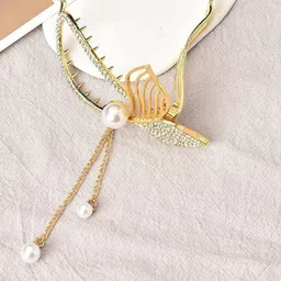 Medbuddy Women Gold Plated Stone Studded Hair Accessory-image-55