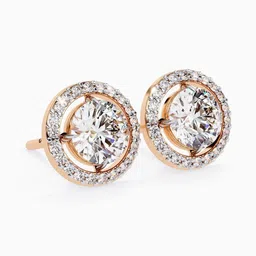 VALANOVA 18Kt Gold Earrings With 1.19 Ct Lab Grown Diamond - 1.50g image 4