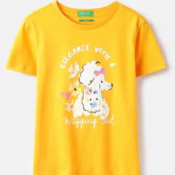 United Colors of Benetton Girls Pure Cotton Tshirts-image-87
