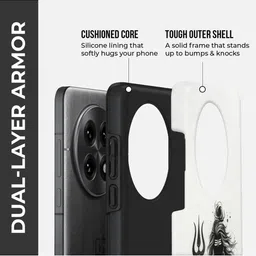 PEEPERLY Women Adiyogi Printed Impact Resistant OnePlus 11 5G Back Case image 2