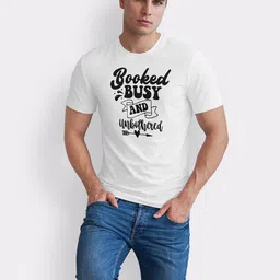Seekbuylove Men Typography Printed Bio Finish T-shirt image 5