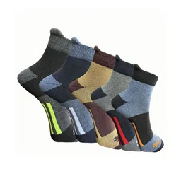 HRX by Hrithik Roshan Pack Of 5 Patterned Ankle-Length Socks-picture-24