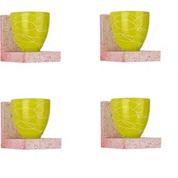 SOMIL Yellow Glass Cylinder Printed Wall Lamps-picture-43