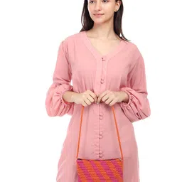 ITIHASIKALA Striped Structured Circus Crossbody Cotton Sling Bag-picture-18