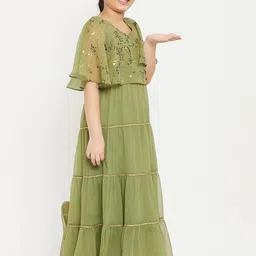 Stylo Bug Cape Sleeve Maxi Dress image 3