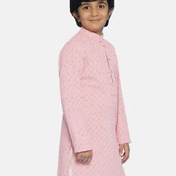 SG YUVRAJ Boys Chikankari Khadi Kurta image 4