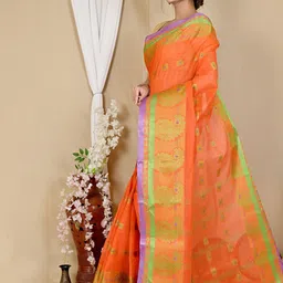 DipDiya Woven Design Pure Cotton Taant Saree image 2