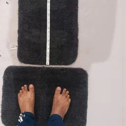 RJVT Grey Microfibre 1400 GSM Bath Rugs image 3