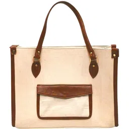 ARDAN Women Colourblocked Structured Tote Bag image 2