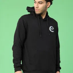 V-Mart Men Printed Hooded Sweatshirt image 2