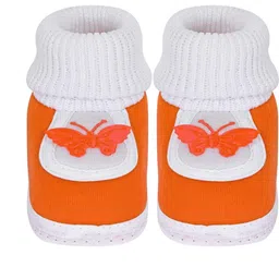 NESKA MODA Unisex Kids Set Of 3 Cotton Belly booties image 5