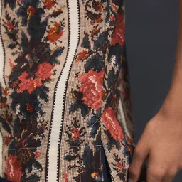 NEXT Floral Print Extended Sleeves High-Low Top image 4