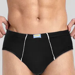 AMUL COMFY Pack Of 2 Pure Cotton Mid-Rise Basic Briefs AC-CBRIIE-BK-CB-S-2PC image 2